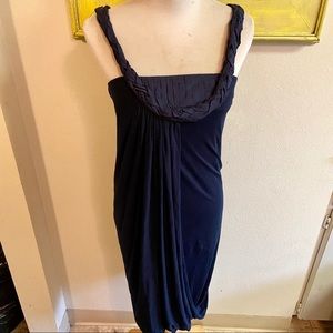 Rachel Roy dress knit fabric navy blue sz XS